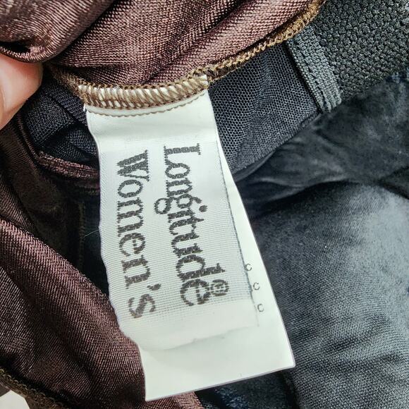 Longitude One Piece Swimsuit 22W NWT Tummy Control Long Torso Sunrise Gold Bling - Picture 4 of 9